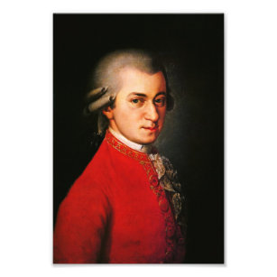 Wolfgang Amadeus Mozart-Portrait Fotodruck
