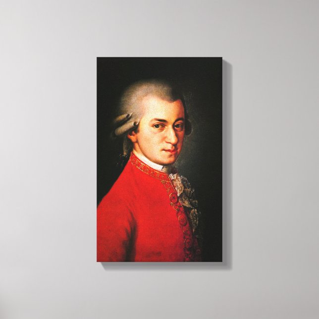 Wolfgang Amadeus Mozart-Portrait Leinwanddruck (Vorderseite)