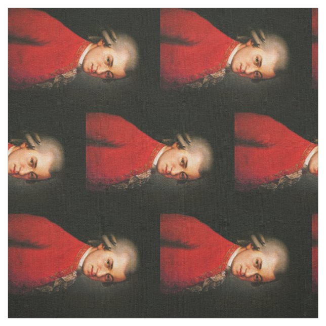 Wolfgang Amadeus Mozart-Portrait Stoff (Muster)
