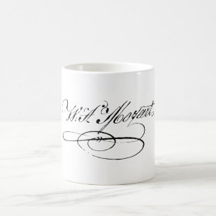 Wolfgang Amadeus Mozart Unterschrift Autogramm kla Kaffeetasse
