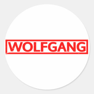 Wolfgang Briefmarke Runder Aufkleber