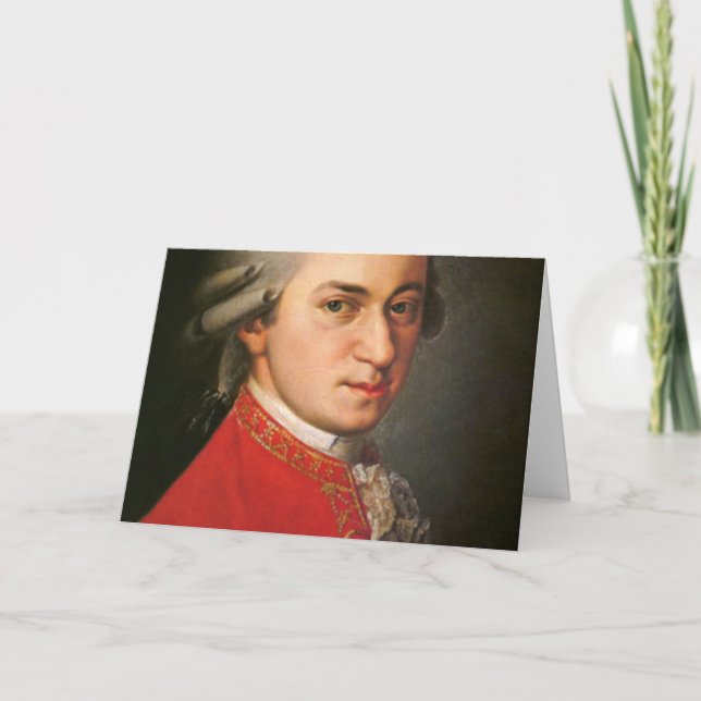 Wolfgang Mozart Karte (Vorderseite)