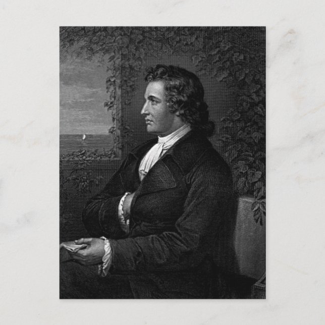 Wolfgang von Goethe Postkarte (Vorderseite)