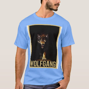 Wolfgang Wolf Outfit am Namenstag mit Namen 9 T-Shirt