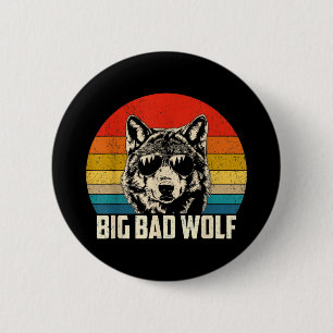 Wolfgeist großer und böser Wolf Wolfsrudel lustige Button