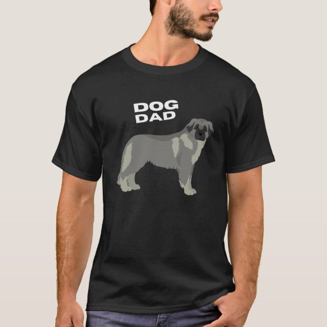 Wolfgray Estrela Mountain Dog Dad T-Shirt (Vorderseite)