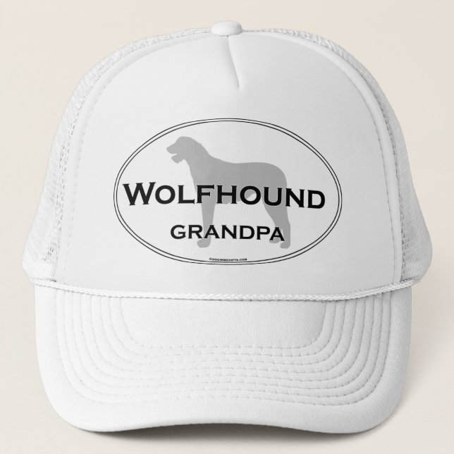 Wolfhound-Großvater Truckerkappe (Vorderseite)