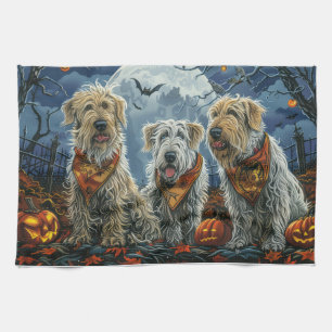 Wolfhound Halloween Spooky Geschirrtuch