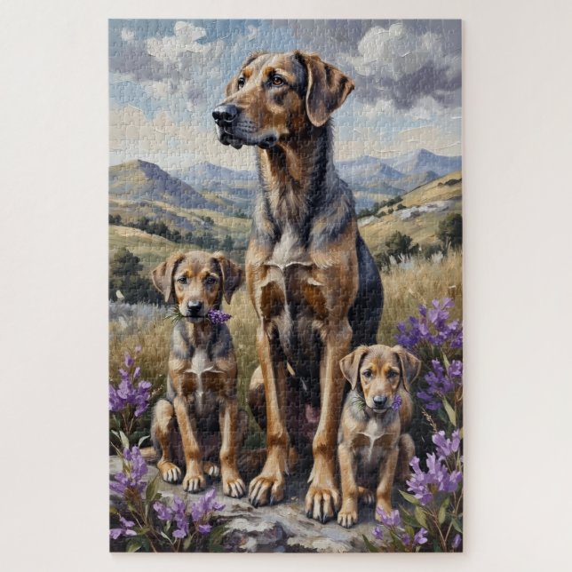 Wolfhound Highland Heather Kunst (Vertikal)