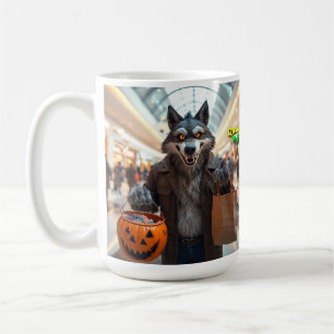 Wolfie Goes Shopping Tasse