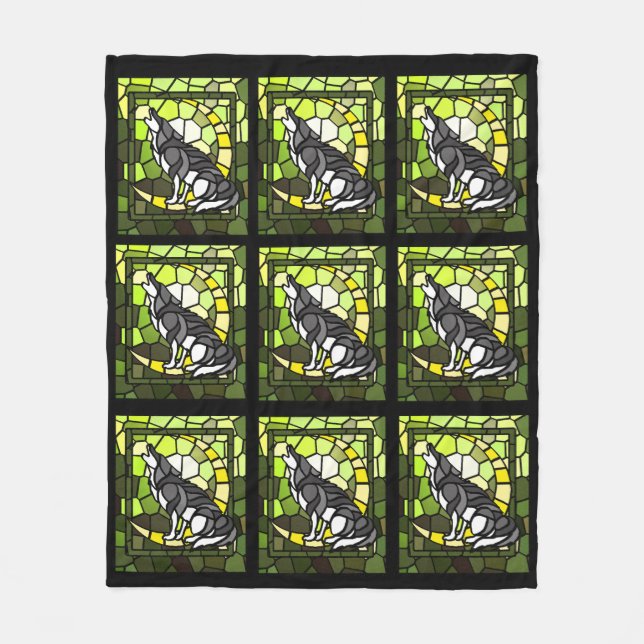Wolfin House Mascot Fleece Blanket (Vorderseite)