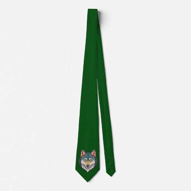 Wolfkopf von vorne krawatte (Vorderseite)