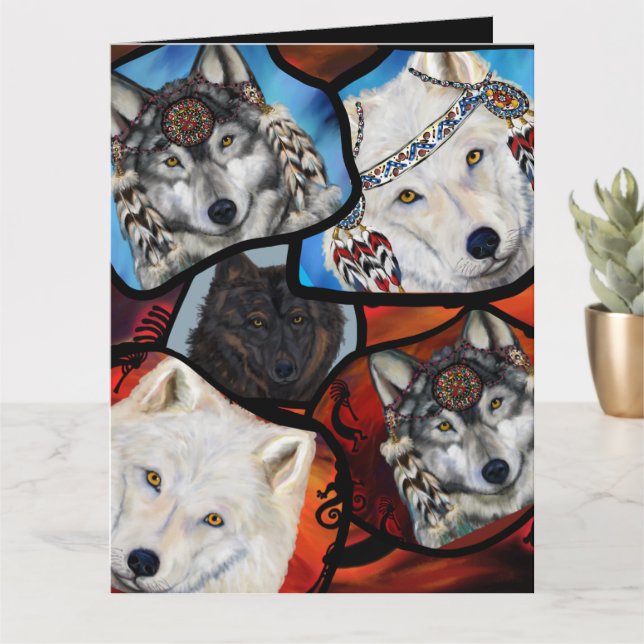 WOLFKUNST KARTE (Kleine Pflanze)