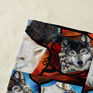 WOLFKUNST STRANDTUCH