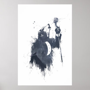 Wolflied (blau) poster