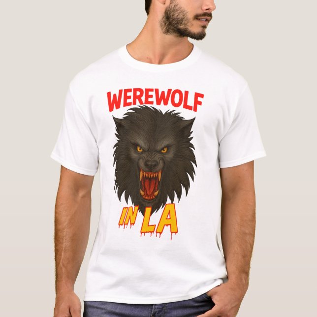 Wolfman in LA vintage horror tee  (Vorderseite)