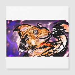 Wolfnacht Allein Magnetkarte