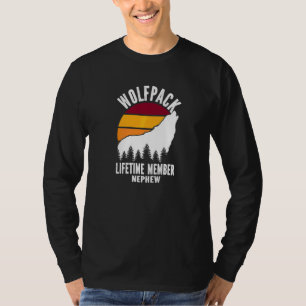 Wolfpack Lebenslanges Mitglied Neffe Wolf Familie T-Shirt