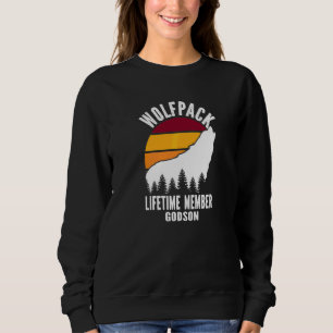 Wolfpack Lebenslanges Mitglied Patenkind Wolf Fami Sweatshirt