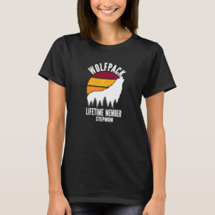 Wolfpack Lebenslanges Mitglied Stiefmutter Wolf Fa T-Shirt