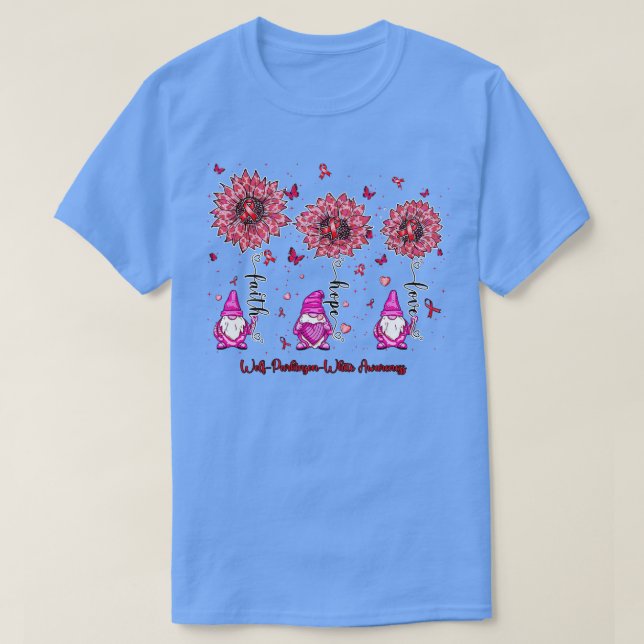 WolfParkinsonWeißes Bewusstsein-Gnome Glaube Hoffn T-Shirt (Design vorne)