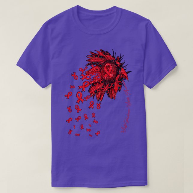 WolfParkinsonWeißes Bewusstsein Sonnenblumen Farbb T-Shirt (Design vorne)