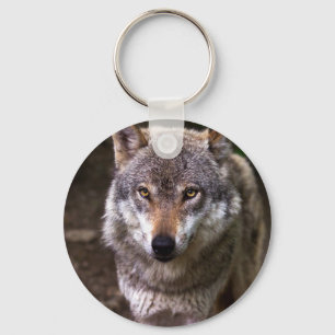Wolfporträt Schlüsselanhänger