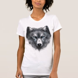 Wolf's Eyes Frauen-Slim Fit T-Shirt