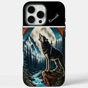 Wolfs Mondlicht-Howl iPhone 16 Pro Max Hülle