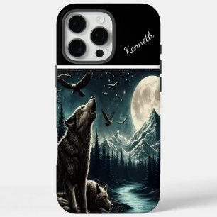 Wolfs Mondlicht-Howl iPhone 16 Pro Max Hülle