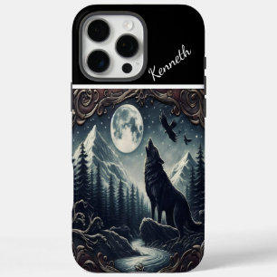 Wolfs Mondlicht-Serenade iPhone 16 Pro Max Hülle