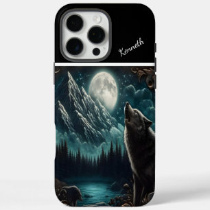 Wolfs Mondlicht-Serenade iPhone 16 Pro Max Hülle