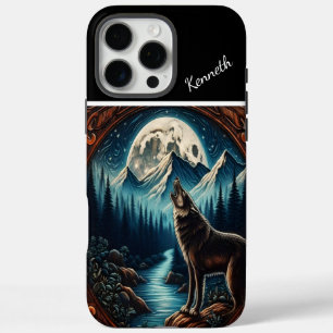 Wolfs Mondlicht-Serenade iPhone 16 Pro Max Hülle