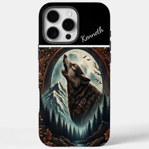 Wolfs Mondlicht-Serenade iPhone 16 Pro Max Hülle
