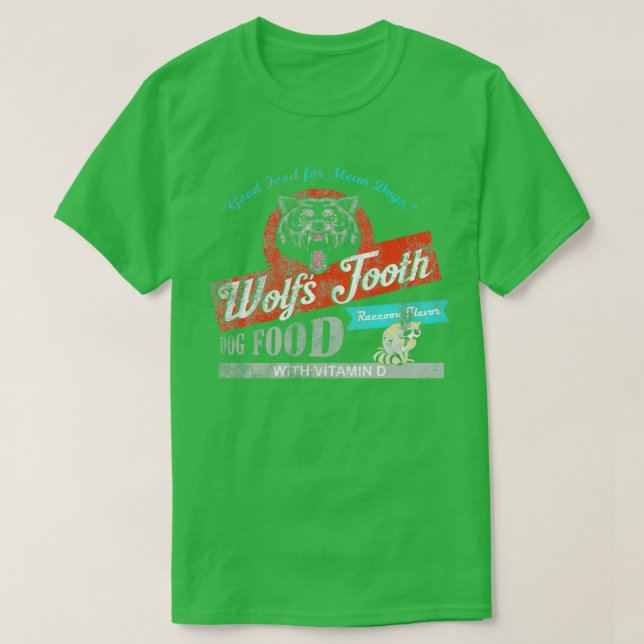 Wolfs Tooth Dog Food gestört s ONeck  T-Shirt (Design vorne)