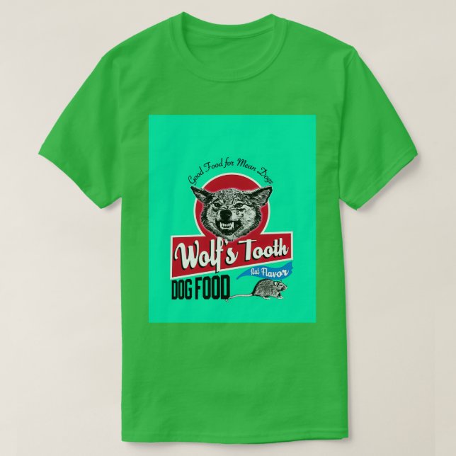 Wolfs Tooth Dog Food Graphic  T-Shirt (Design vorne)