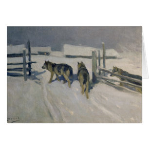 Wolfs, Winter-Nacht, c.1910