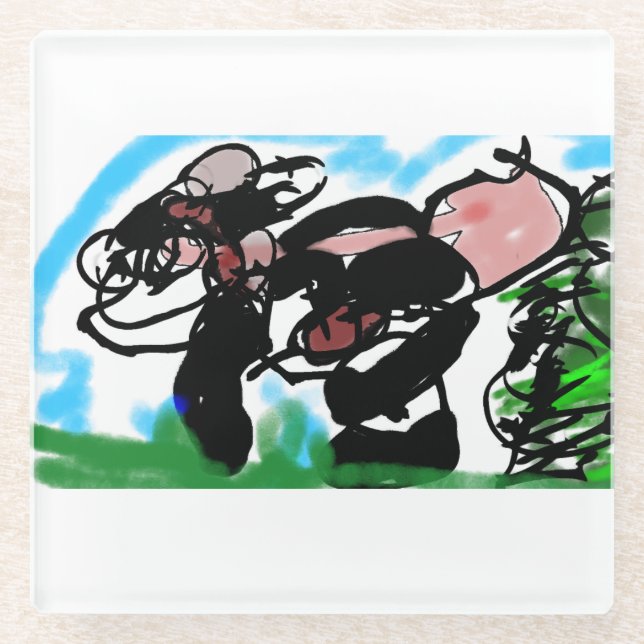 Wolfsart Glasuntersetzer (Vorderseite)