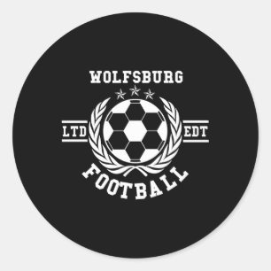 Wolfsburg Soccer Jersey Runder Aufkleber