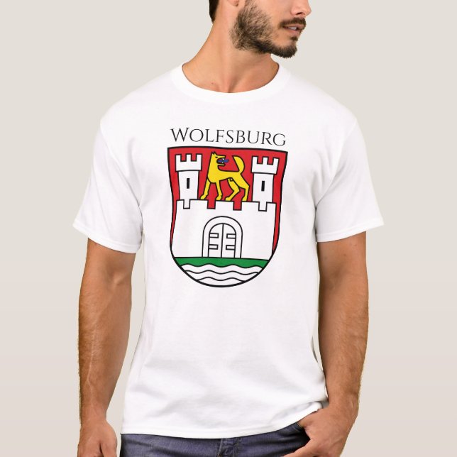 Wolfsburg Wappen, Deutschland T - Shirt (Vorderseite)