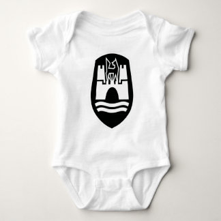 Wolfsburger Wappen (schwarz weiß) Baby Strampler