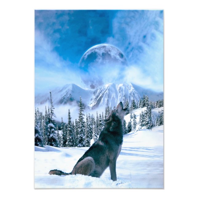 Wolfschrei Fotodruck (Vorne)
