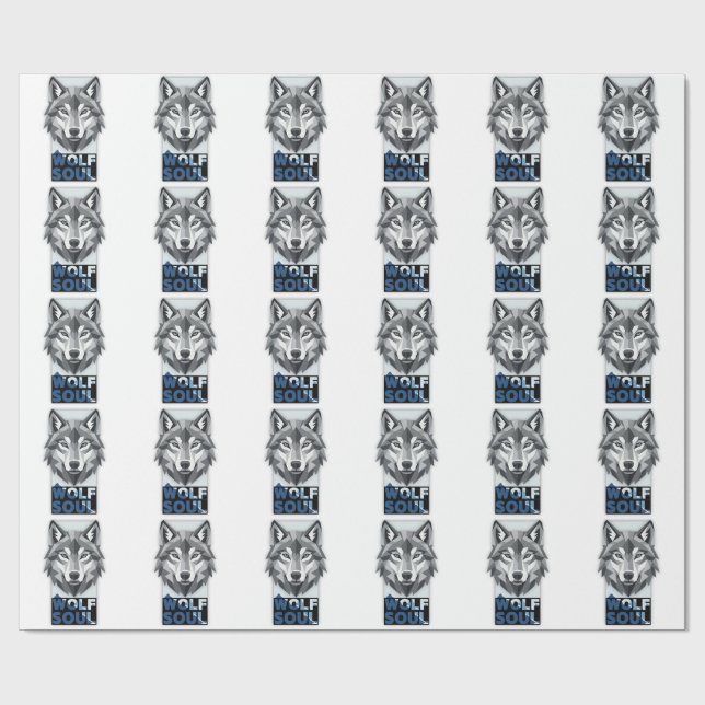 Wolfseele Geschenkpapier (Flach)