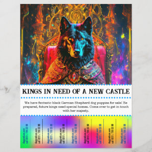 Wolfshepferhund zerreißen flyer