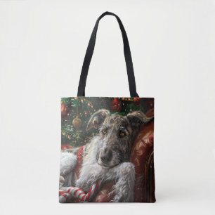 Wolfshund Hund Weihnachten Festlich Tasche