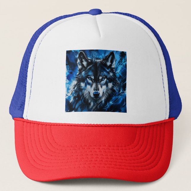Wolfskopf Truckerkappe (Vorderseite)