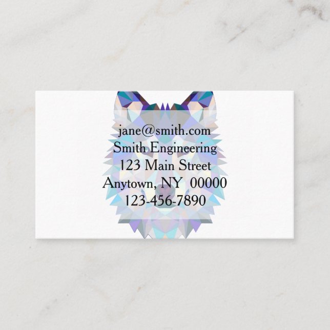 Wolfskopf Visitenkarte (Vorderseite)