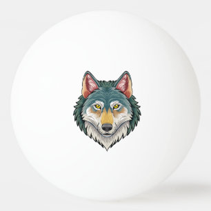Wolfskopf von vorne tischtennisball