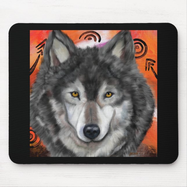 Wolfskunst Mousepad (Vorne)