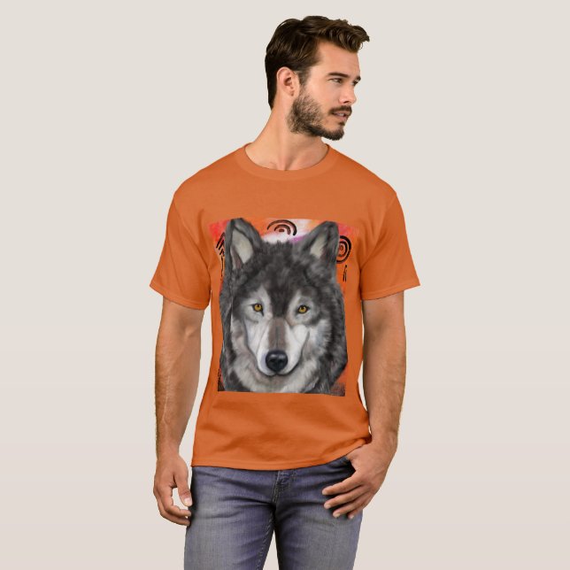 Wolfskunst T-Shirt (Vorne ganz)